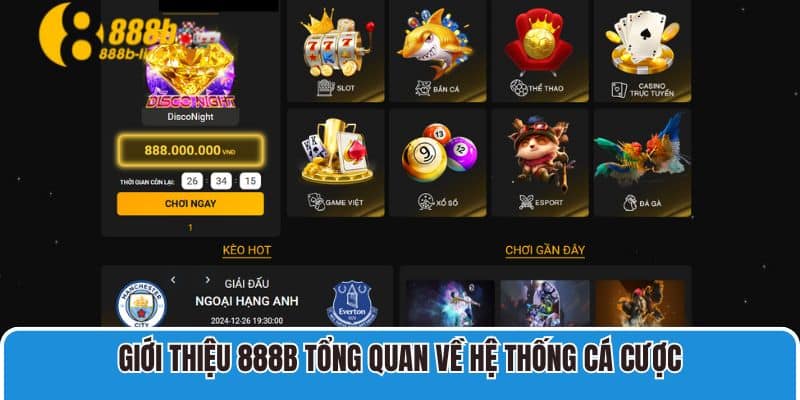 Giới thiệu 888B tổng quan về hệ thống cá cược