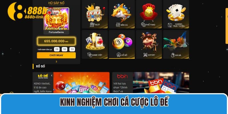 Kinh nghiệm chơi cá cược lô đề